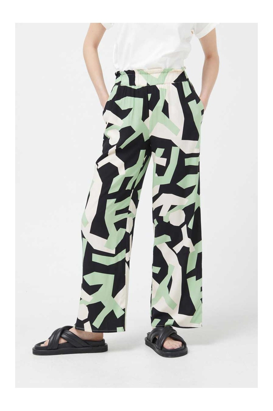 Structure Print Pants