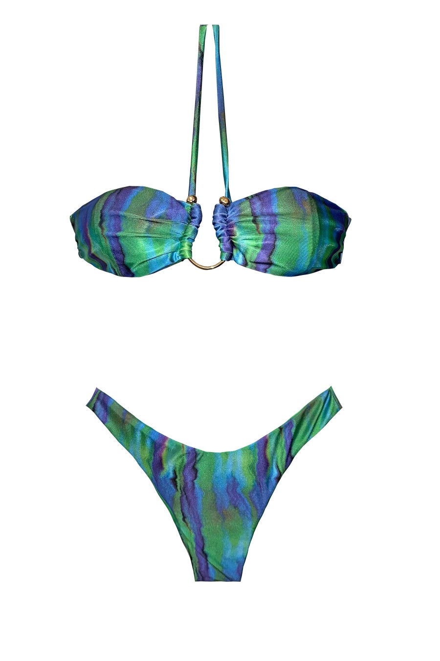 Lomo Blue Print Bikini Set