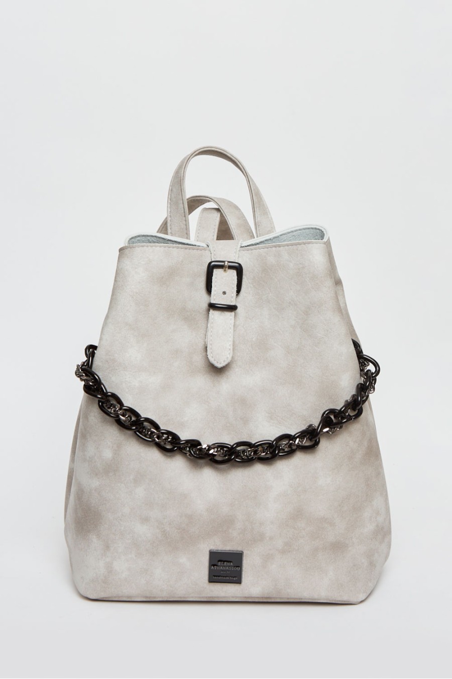 Retro Chain Backpack Grey