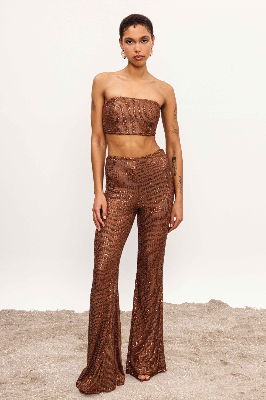 Ariel Brown Sequin Set