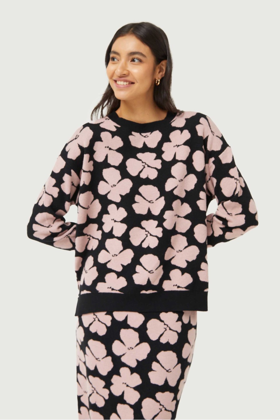 Jacinta Floral Jacquard Sweater