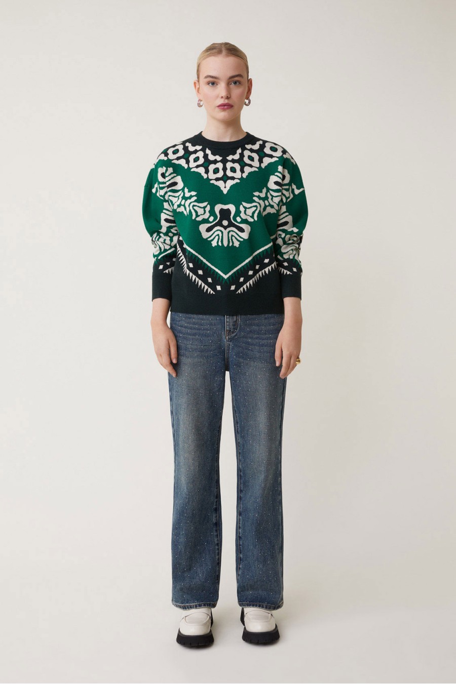 Pavaro Jacquard Knit Sweater