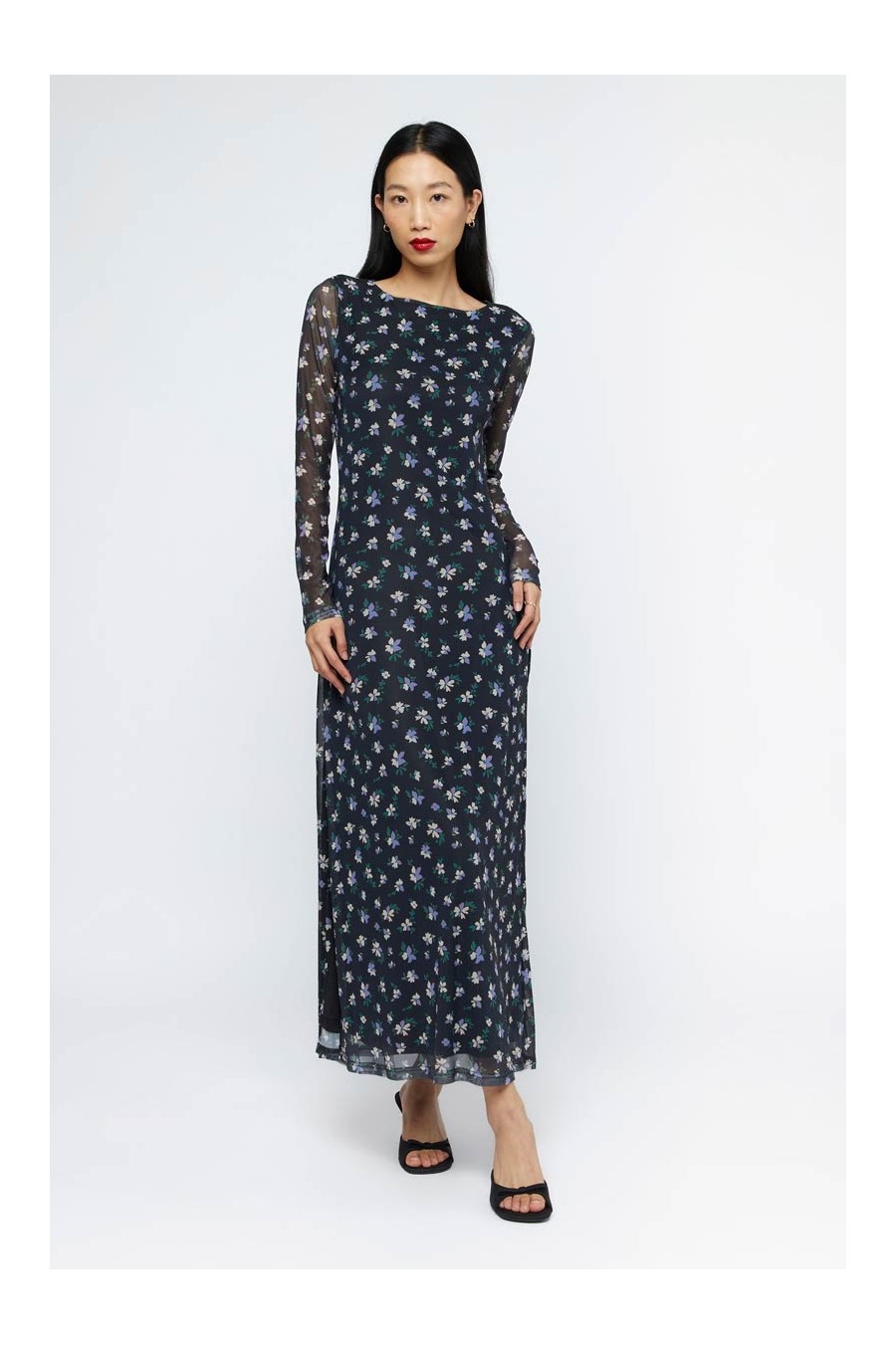 Anemona Floral Mesh Dress