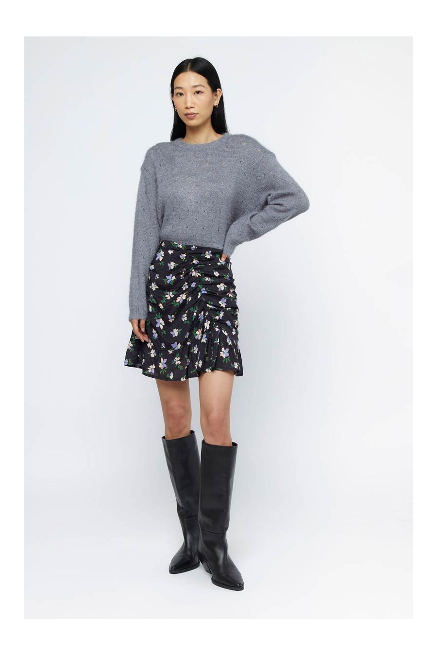 Anemona Floral Mini Skirt