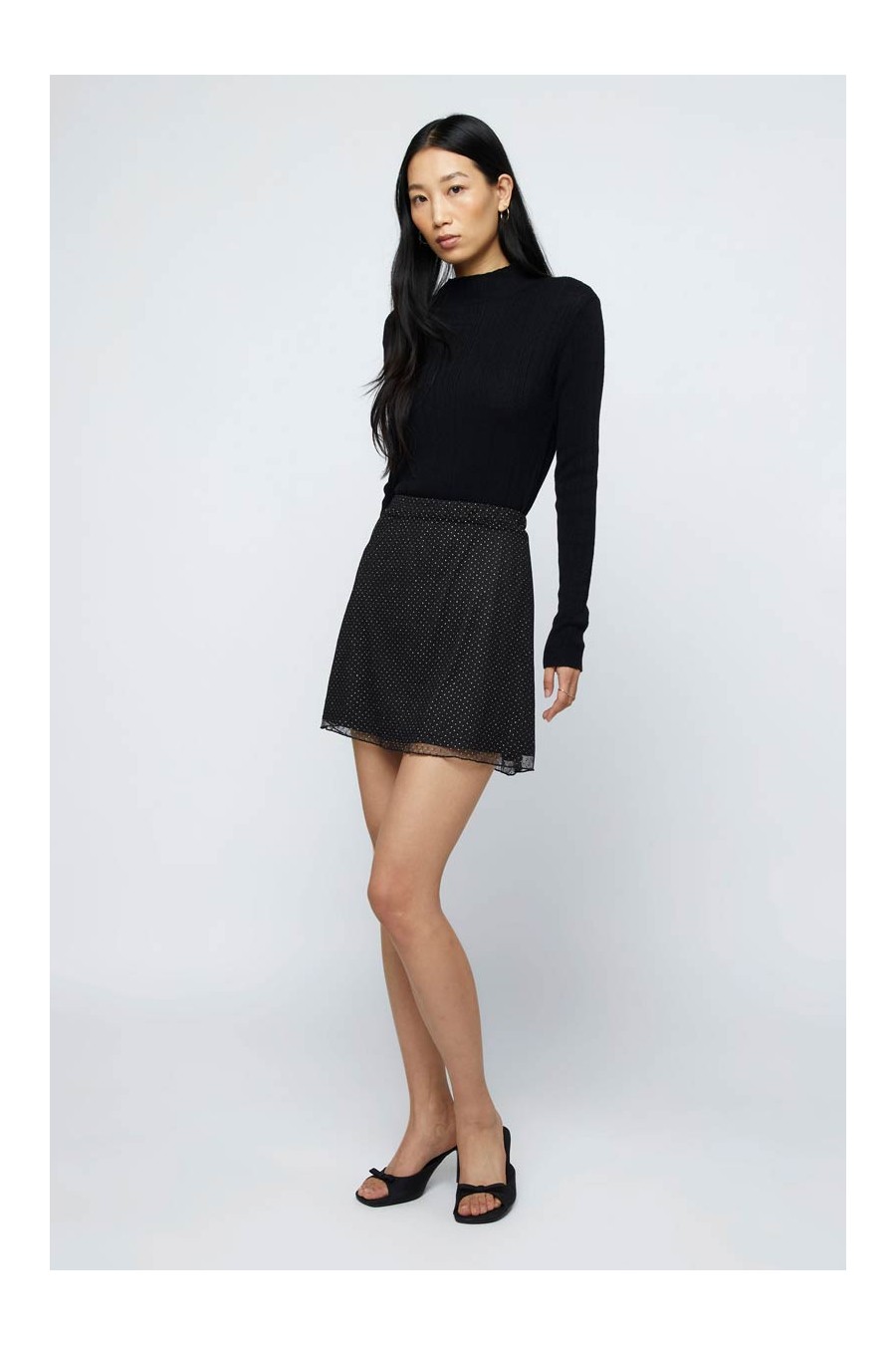 Glitter Toulle Mini Skirt