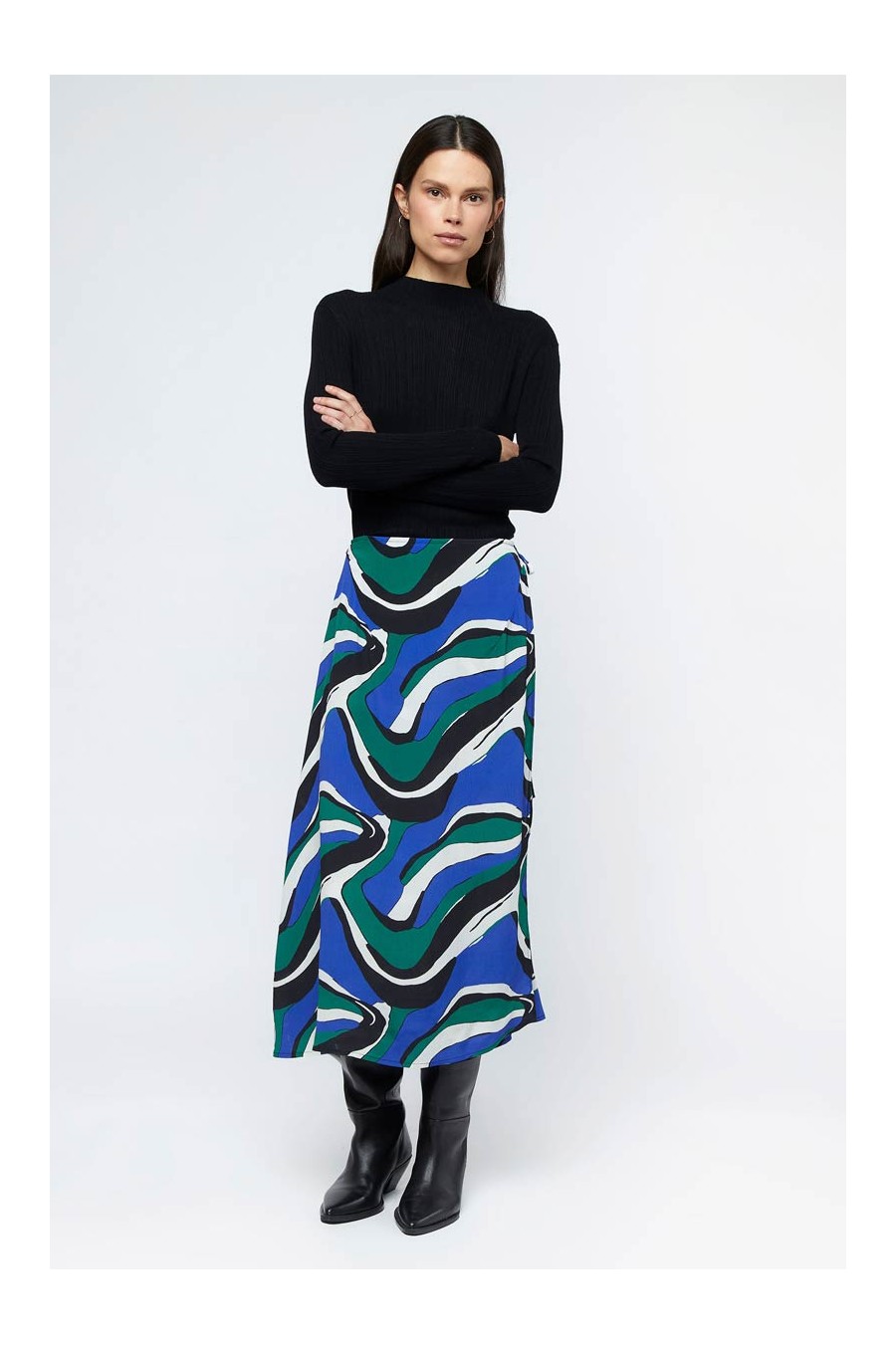 Niger Print Midi Skirt