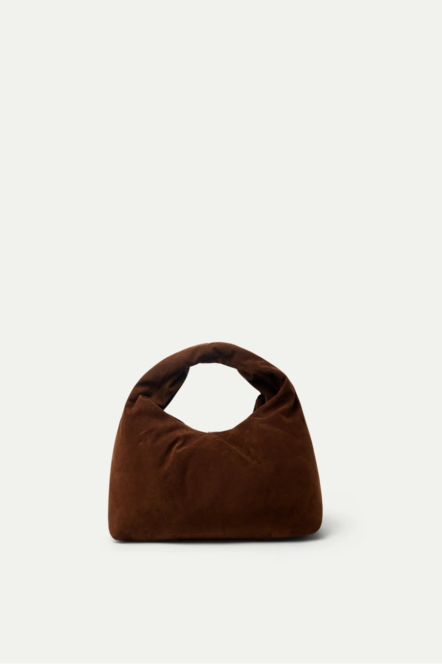 Brown Suede Shoulder Bag