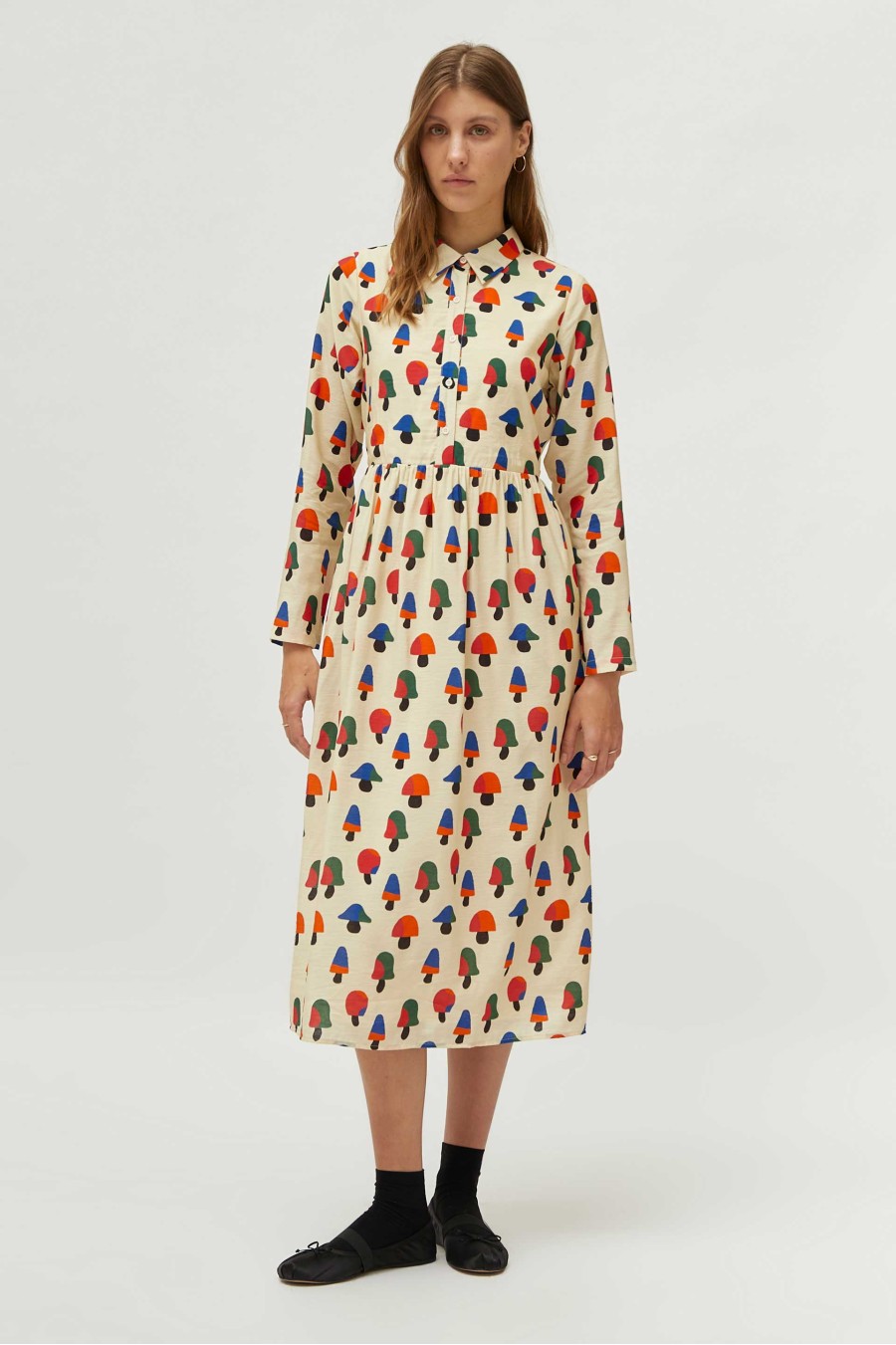 Multicolour Mushroom Print Dress