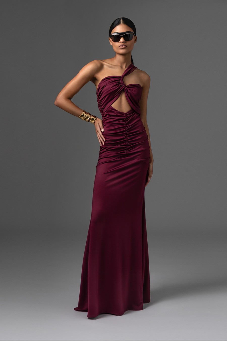 Salma Dress Bordeaux