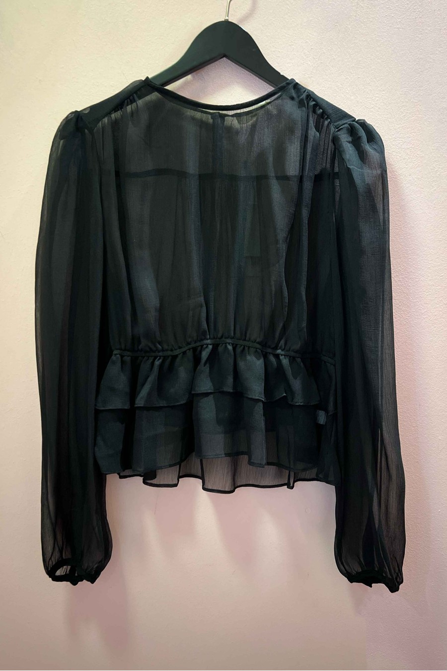 Black Tulle Blouse