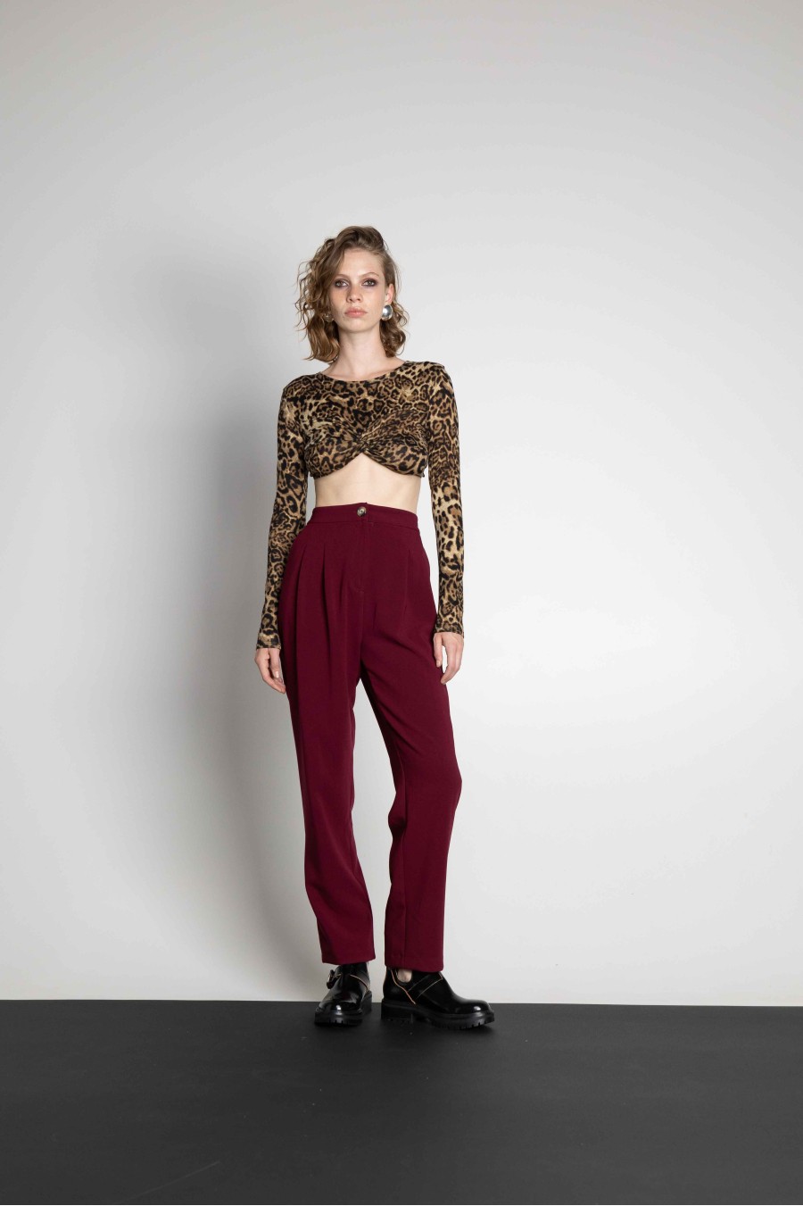 Anima Animal Print Top