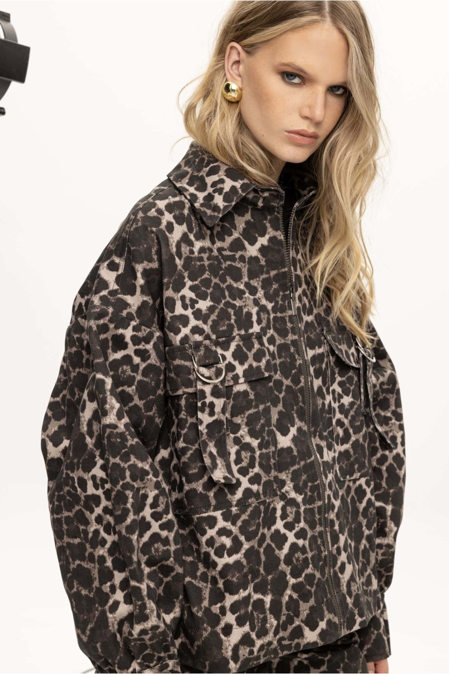 Savannah Leopard Jean Jacket