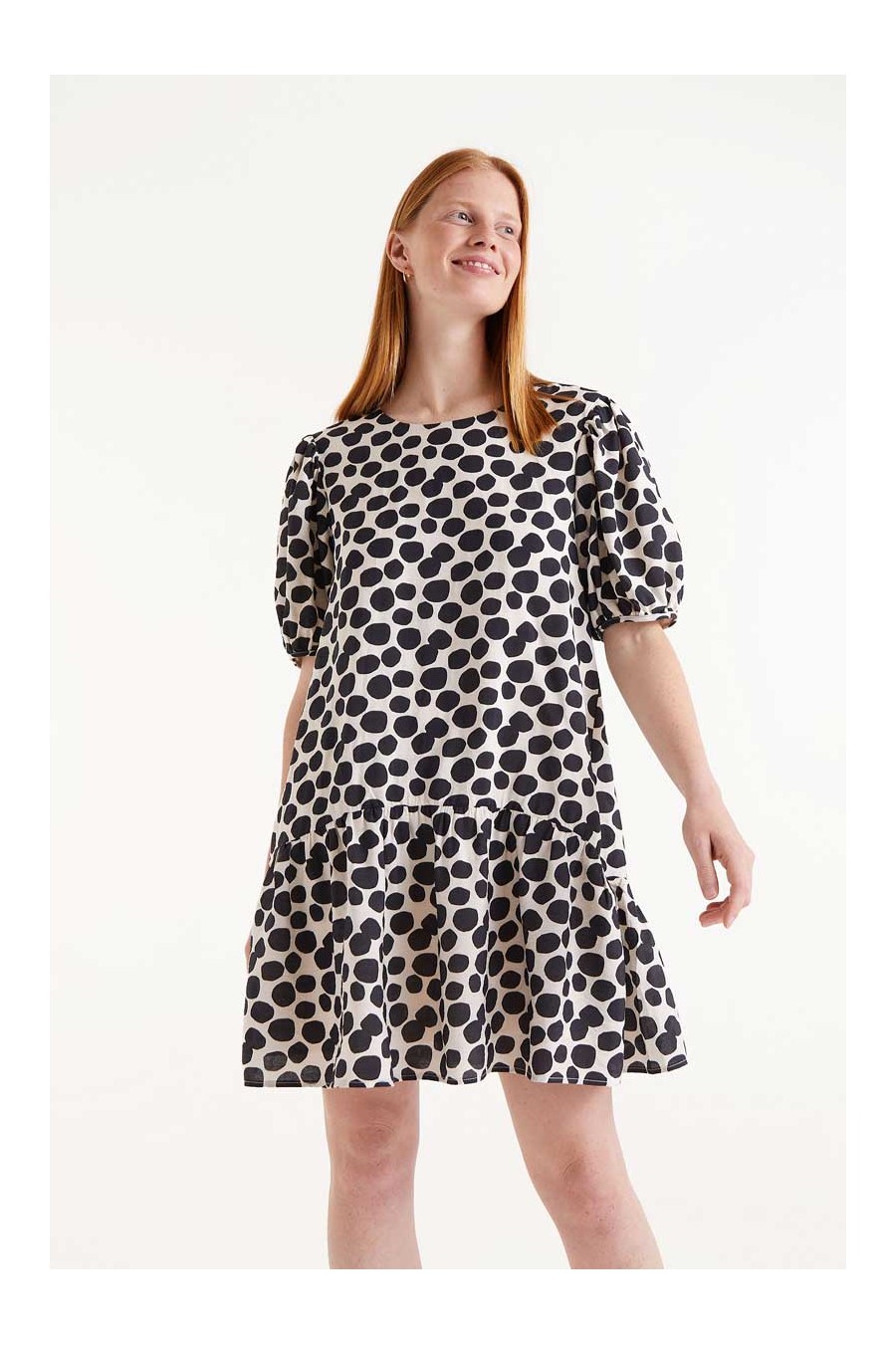 Terrazzo Print Mini Dress