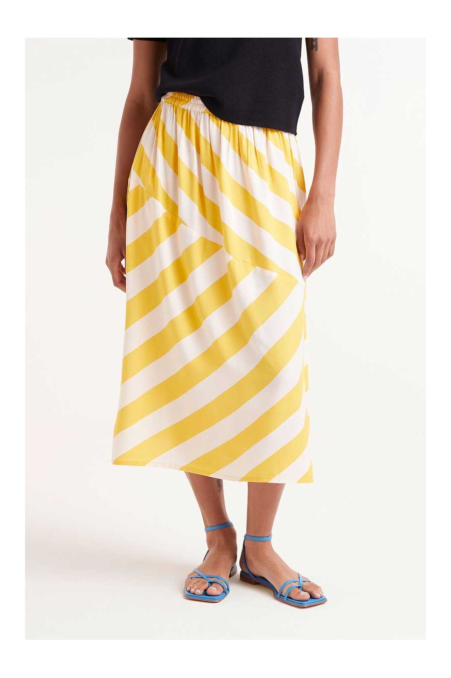 Lemon Pie Midi Skirt