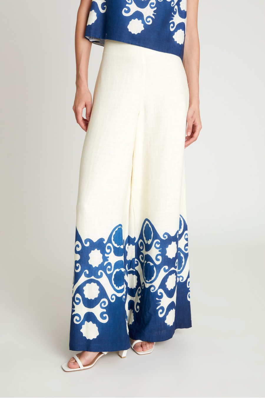 Goa Print Wide Leg Pants