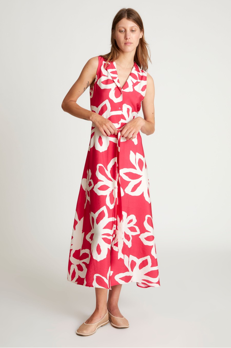 Gaura Floral Print Maxi Dress