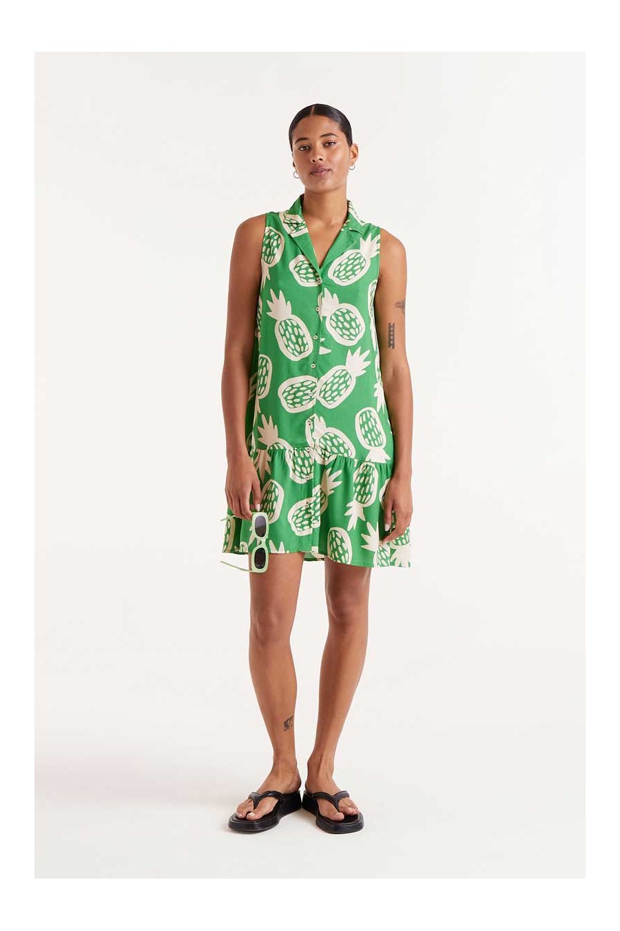 Ananas Print Mini Dress