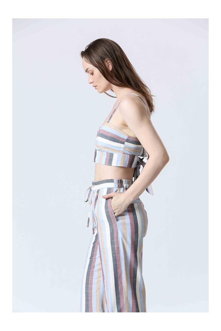 Striped Cropped Top