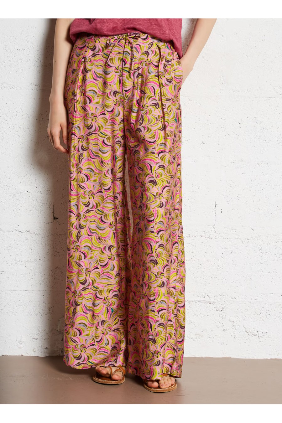 Pink Printed Pants