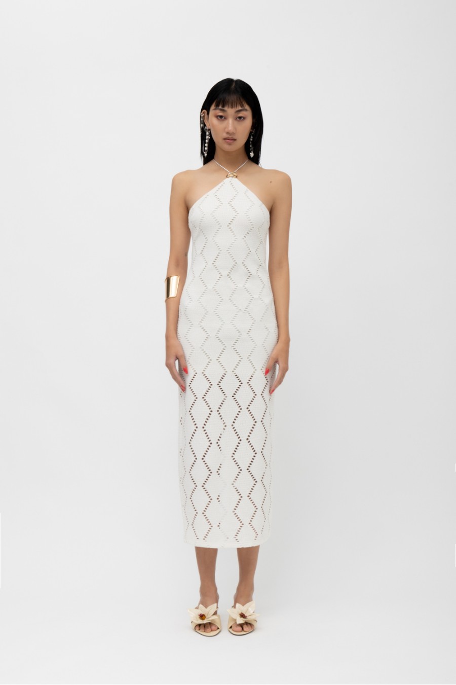 Azure White Dress