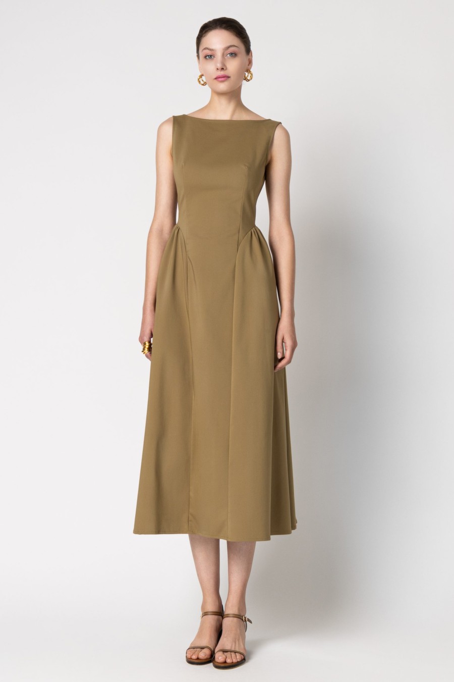 Amaya Olive Dress