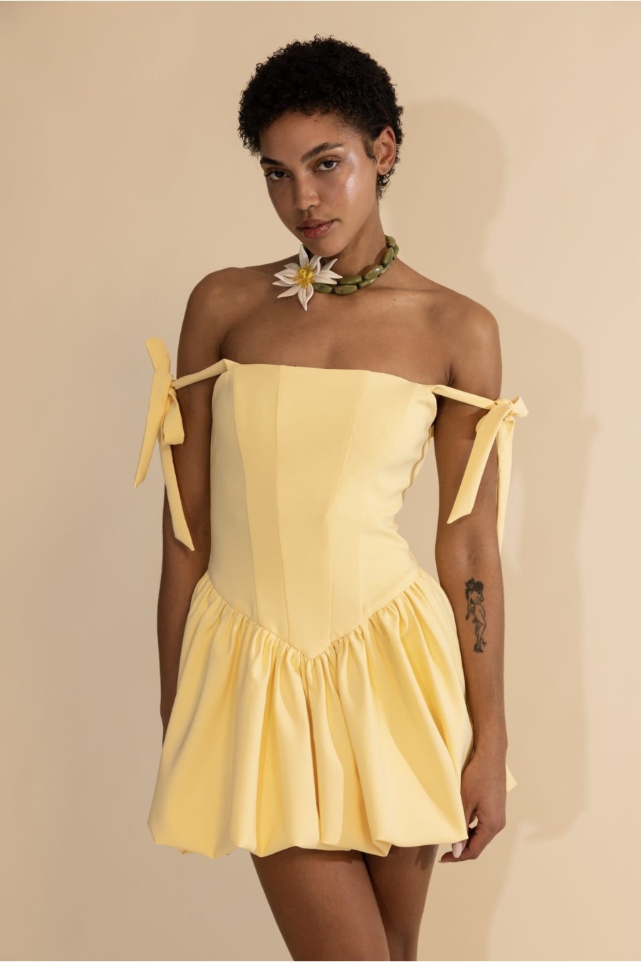 Sunray Butter Yellow Dress