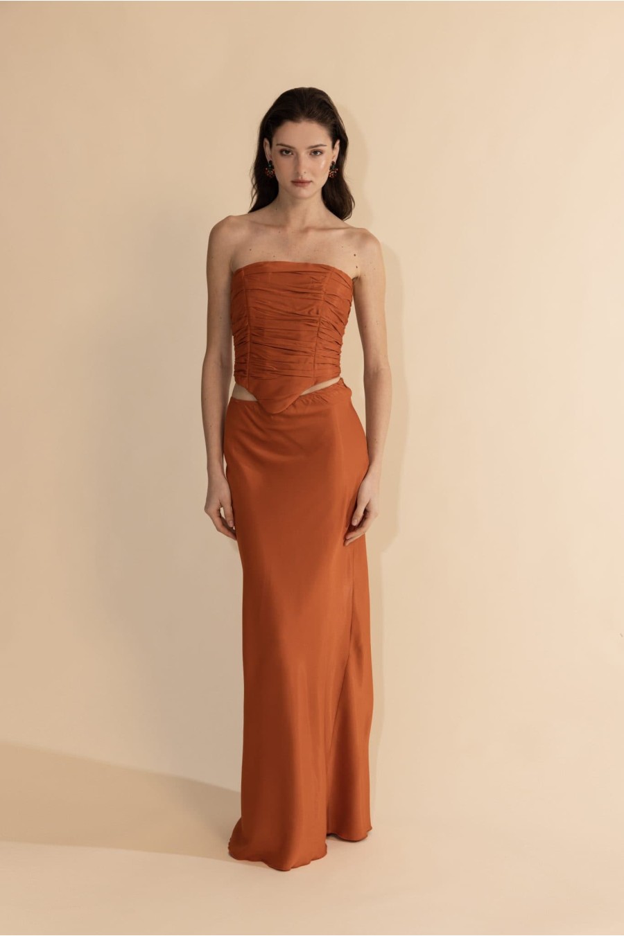 Odessa Burnt Orange Skirt