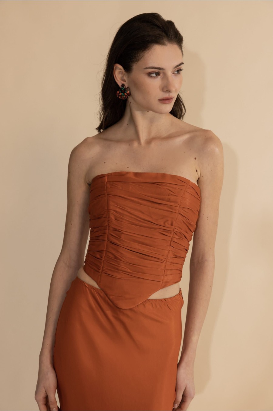 Odessa Burnt Orange Bustier