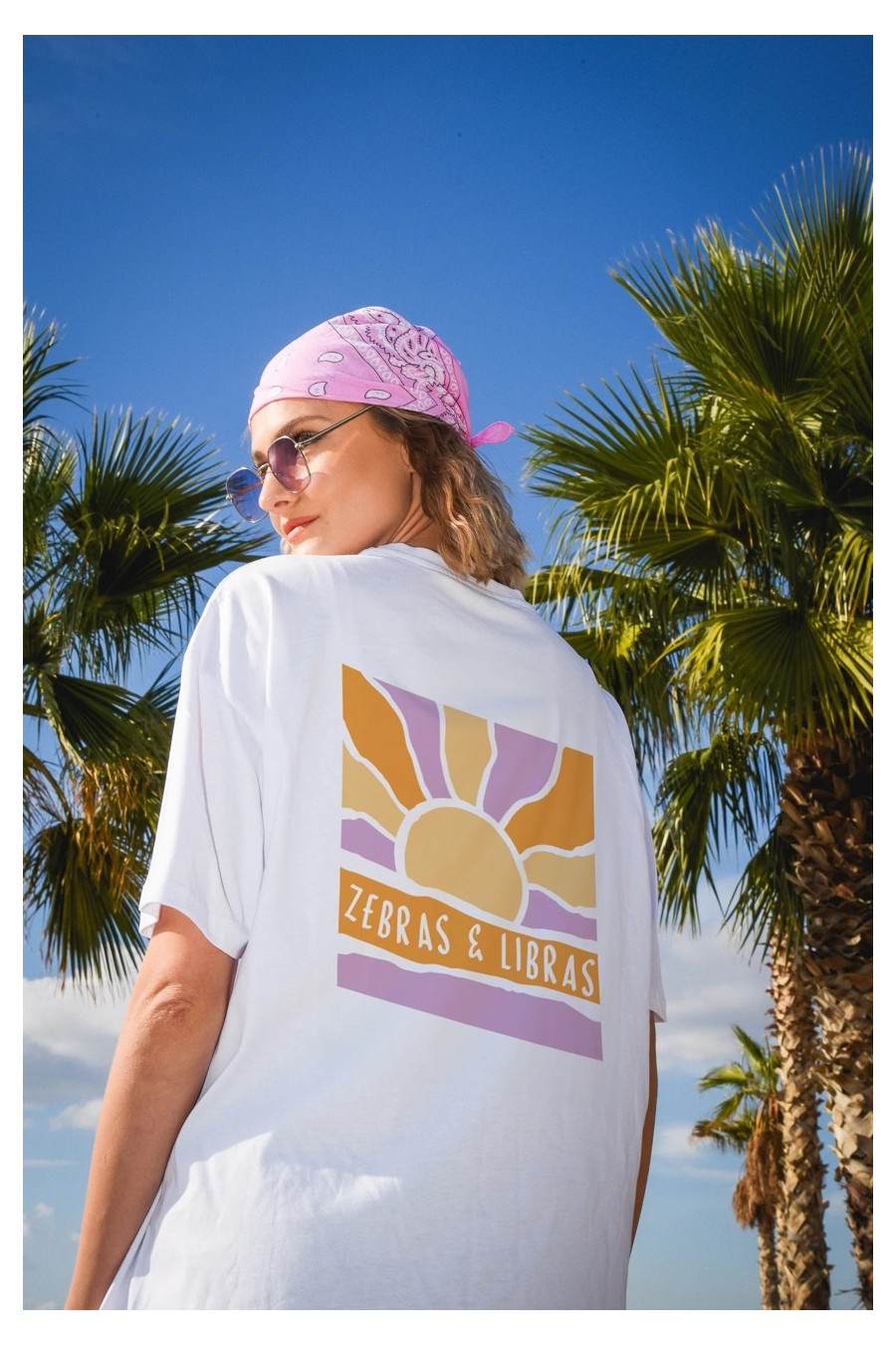 T-Shirt Sun Oversized White