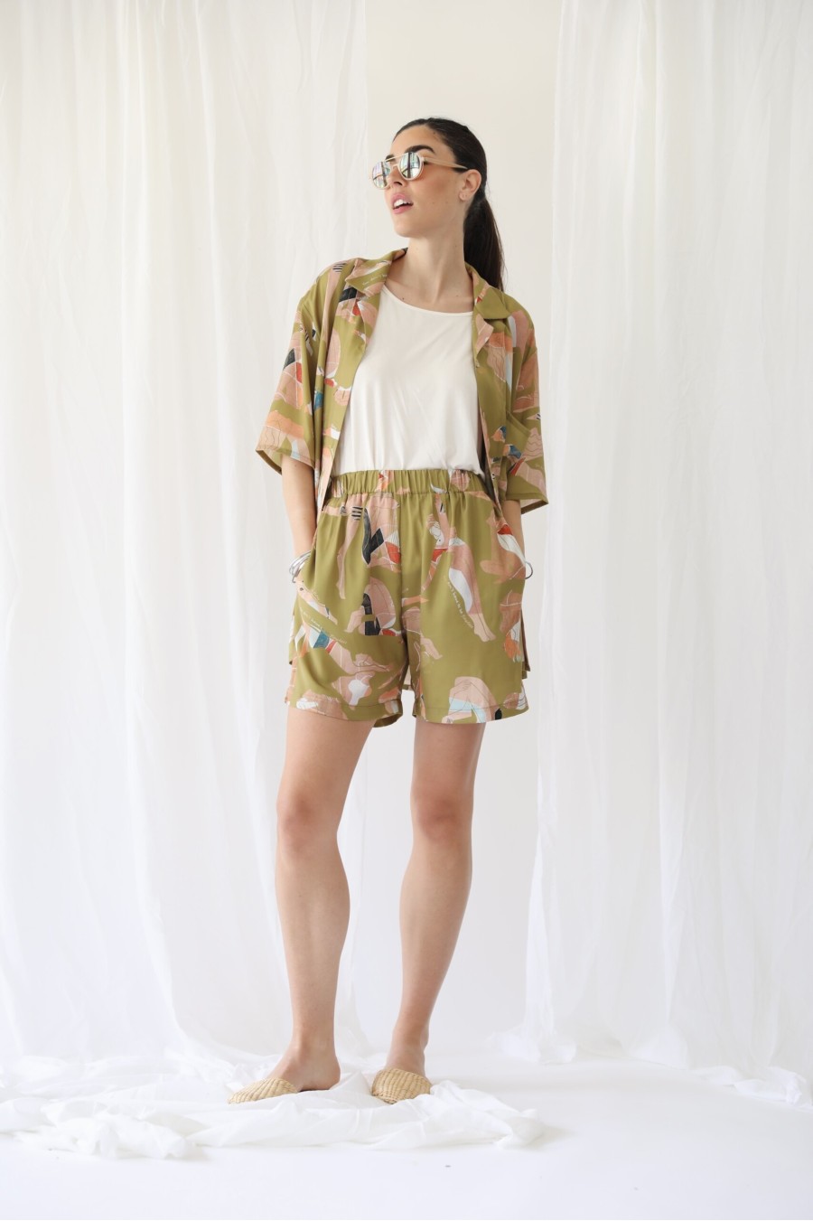 Sunny Unisex Shorts Satin...