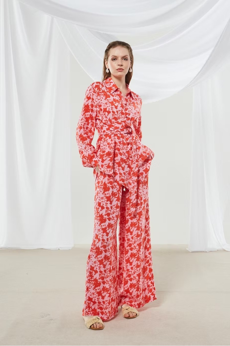 Dahlia Cupro Printed Pants