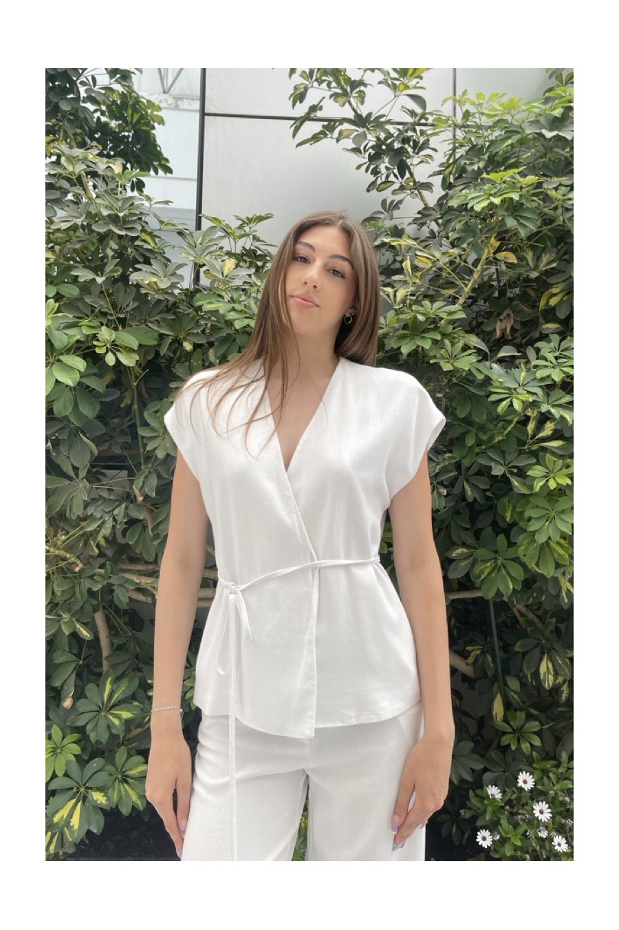 White Wrap Shirt