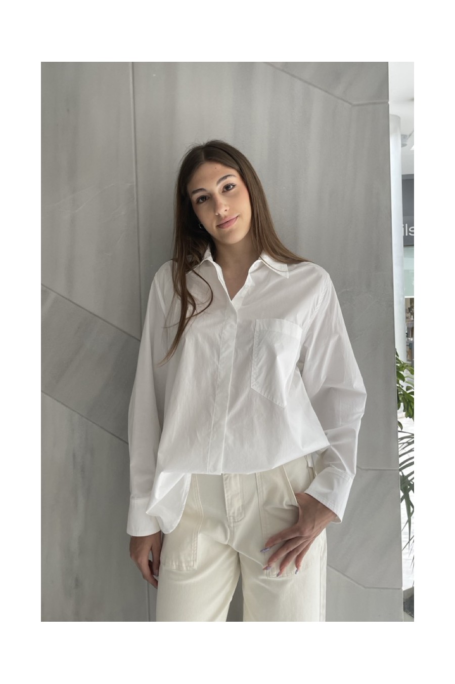 White Button-Down Shirt
