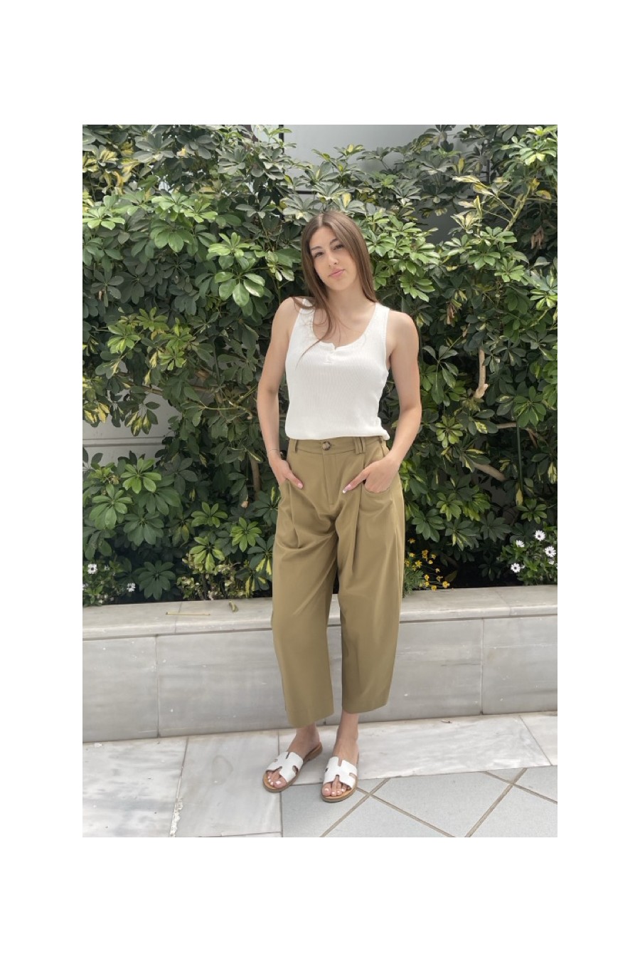 Barrel Pants Olive