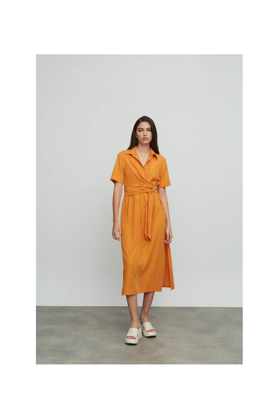 Kiku shirt dress