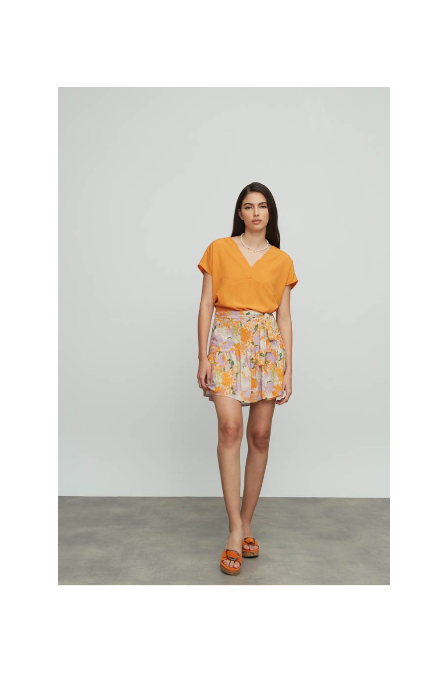 Kinmokusei print skirt