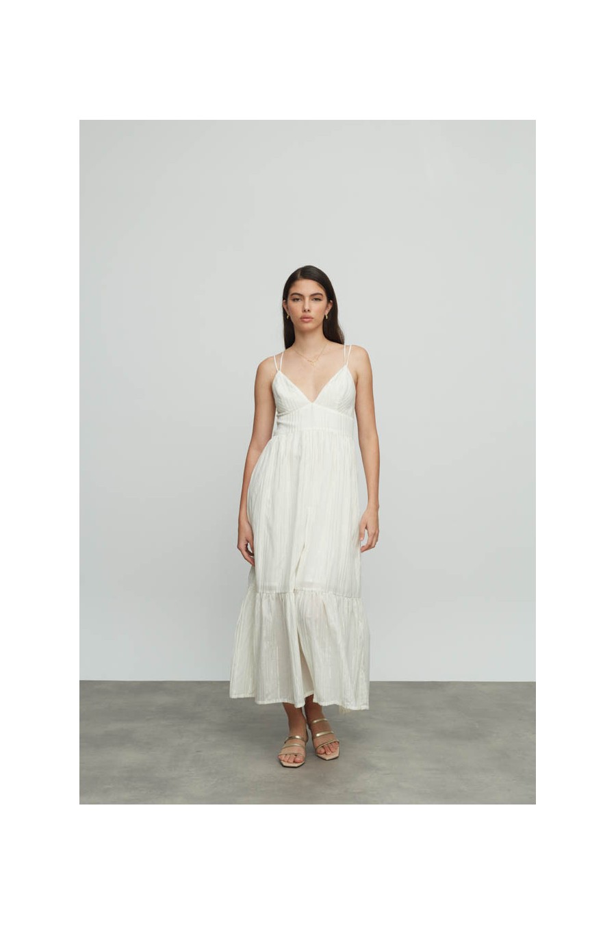 Sagiso Long Dress White