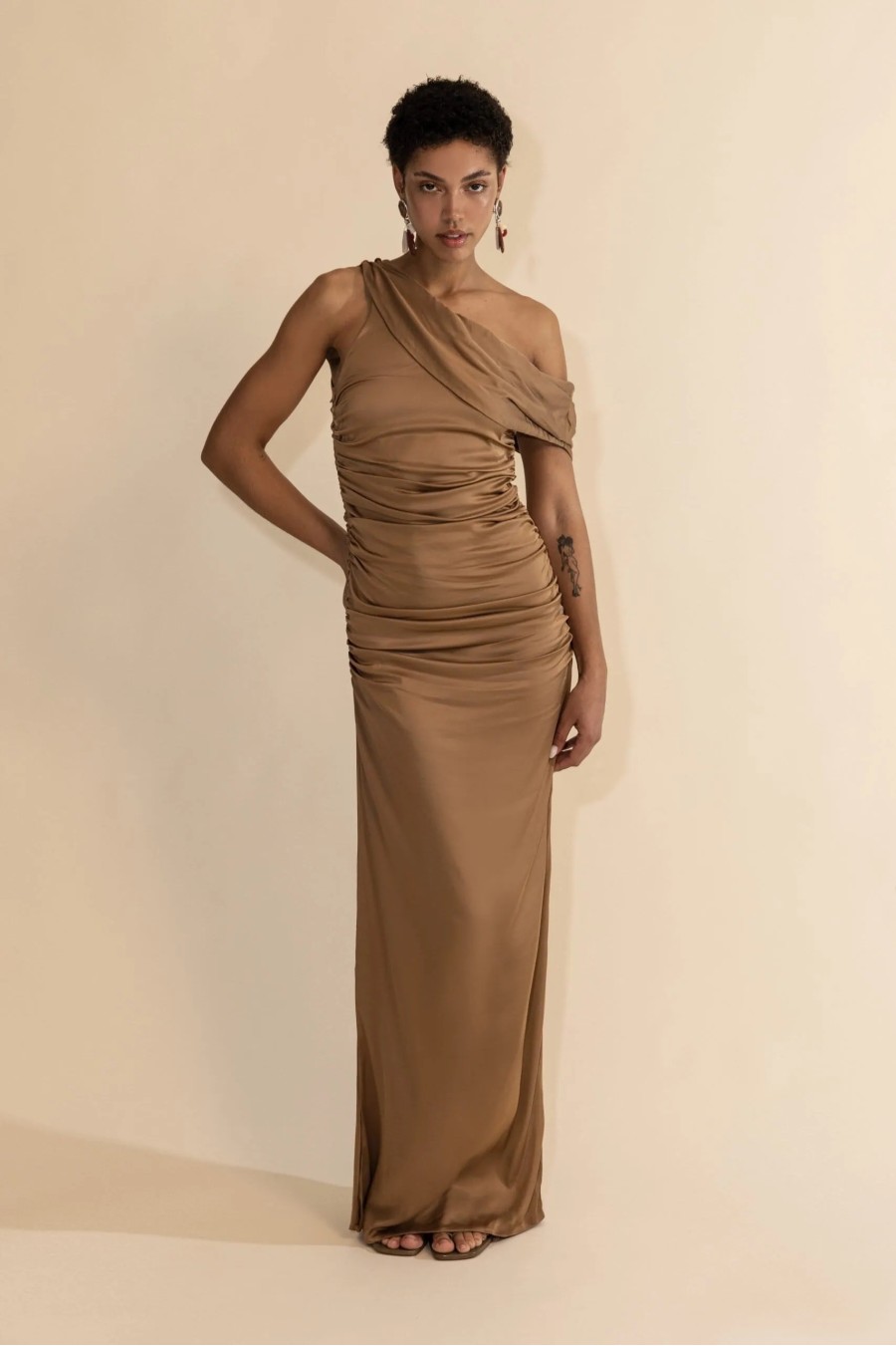 Corallia Dress Biscuit