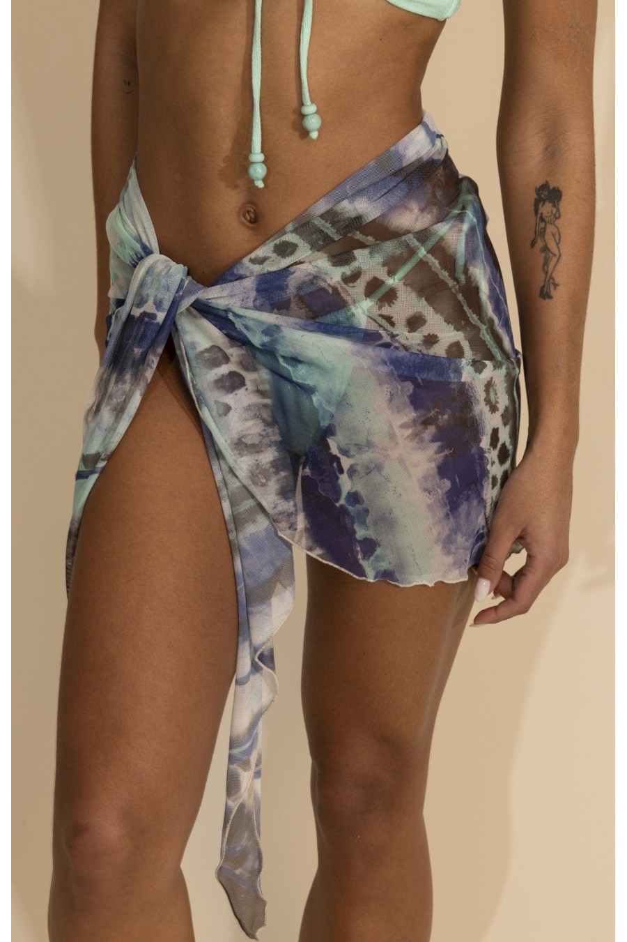 Luna Aqua/Blue Pareo