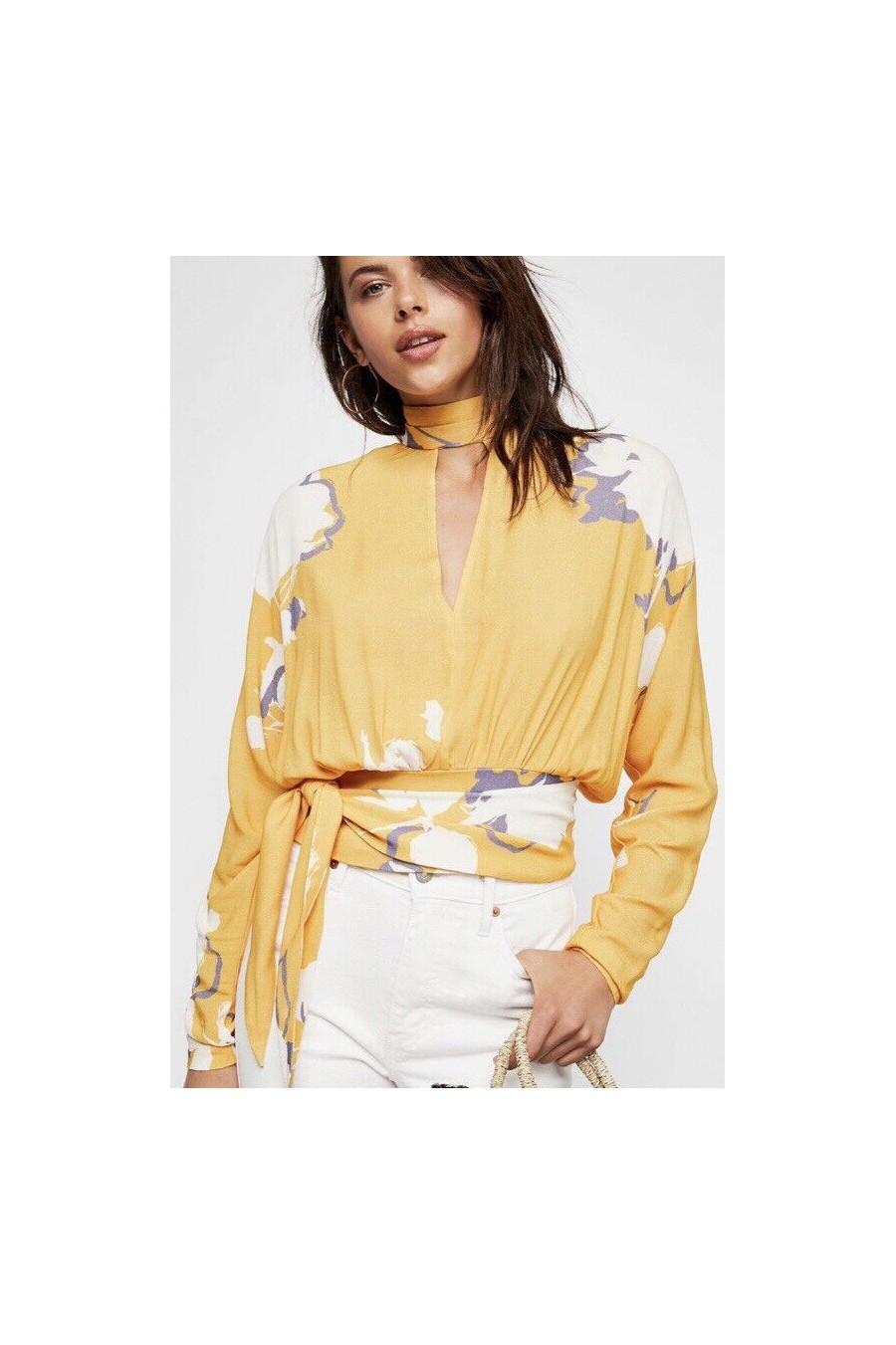 Yellow Floral Blouse