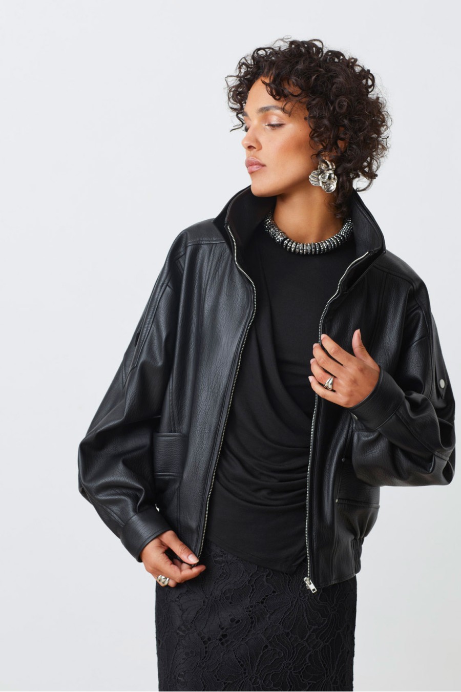 Suncoo Early Eco Leather Coat