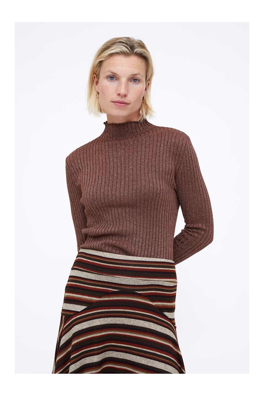 Wild Pony Brown Knit Lurex...