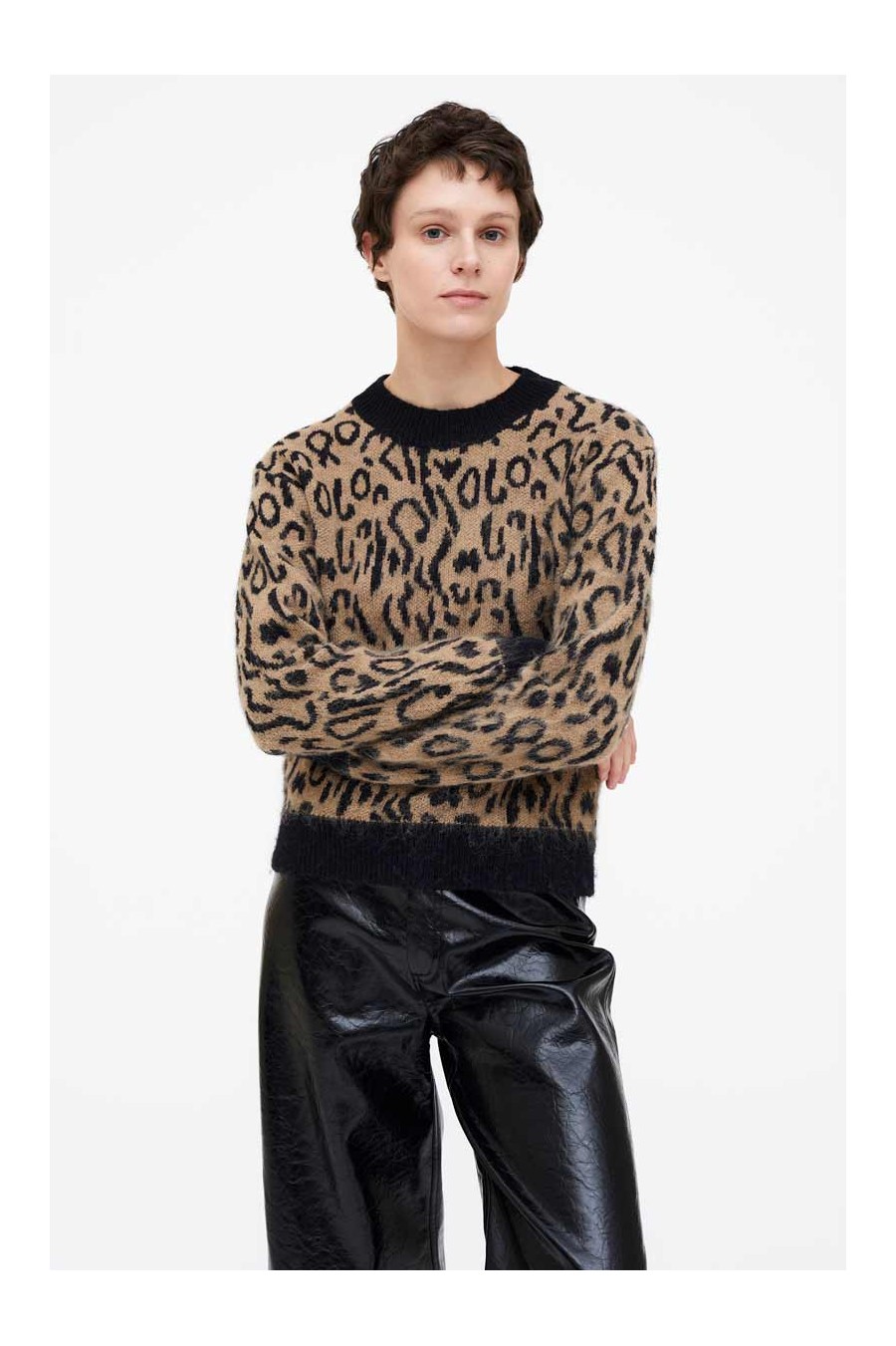 Wild Pony Animal Print Knit...
