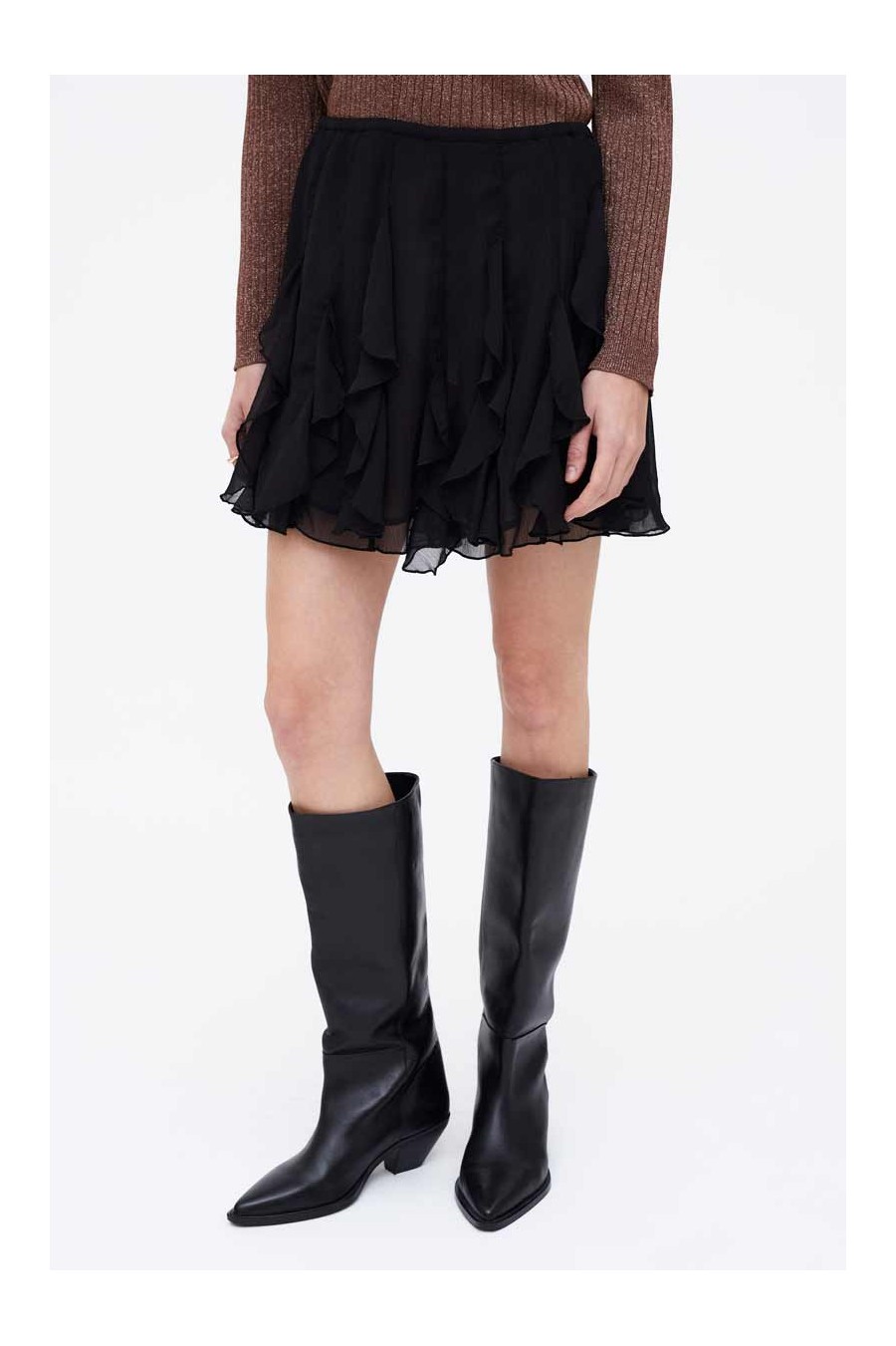Wild Pony Black Chiffon...